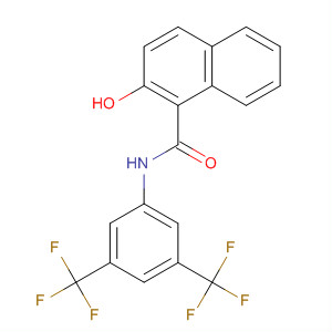 1-Naphthalenecarboxamide,N-[3,5-bis(trifluoromethyl)phenyl]-2-hydroxy- molecular structure