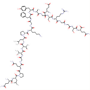 L-Glutamine,L-glutaminyl-L-leucyl-L-prolyl-L-glutaminylglycyl-L-threonyl-L-threonyl-L-leucyl-L-prolyl-L-lysylglycyl-L-phenylalanyl-L-tyrosyl-L-alanyl-L-a-glutamylglycyl-L-seryl-L-arginylglycylglycyl-L-seryl- molecular structure