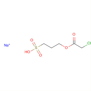 Acetic acid, chloro-, 3-sulfopropyl ester, sodium salt molecular structure
