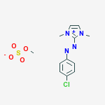 1H-IMIDAZOLIUM,2-[(4-CHLOROPHENYL)AZO]-1,3-DIMETHYL-,METHYL SULFATE molecular structure