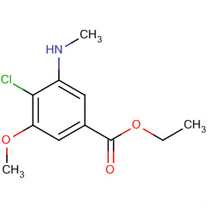 Benzoic acid, 4-chloro-3-methoxy-5-(methylamino)-, ethyl ester molecular structure