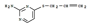 4-(prop-2-en-1-ylsulfanyl)pyrimidin-2-amine molecular structure