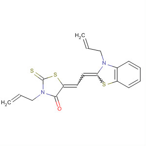 4-Thiazolidinone,3-(2-propenyl)-5-[[3-(2-propenyl)-2(3H)-benzothiazolylidene]ethylidene]-2-thioxo- molecular structure