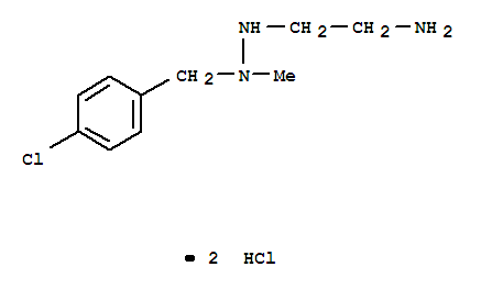 2-[2-(4-Chlorobenzyl)-2-methylhydrazino]ethanamine dihydrochloride molecular structure
