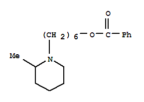 6-(2-Methylpiperidino)hexyl=benzoate molecular structure