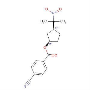 Benzoic acid, 4-cyano-, (1R,3S)-3-(1-methyl-1-nitroethyl)cyclopentylester, rel-