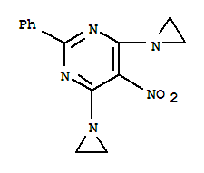 4,6-bis(aziridin-1-yl)-5-nitro-2-phenylpyrimidine