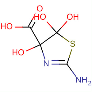 4-Thiazolecarboxylic acid, 2-amino-4,5-dihydro-, trihydrate molecular structure