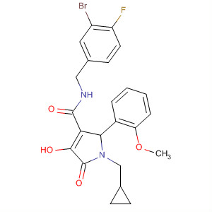 1H-Pyrrole-3-carboxamide,N-[(3-bromo-4-fluorophenyl)methyl]-1-(cyclopropylmethyl)-2,5-dihydro-4-hydroxy-2-(2-methoxyphenyl)-5-oxo-