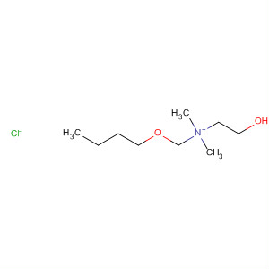 Ethanaminium, N-(butoxymethyl)-2-hydroxy-N,N-dimethyl-, chloride molecular structure