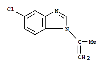 1H-Benzimidazole,5-chloro-1-(1-methylethenyl)- molecular structure