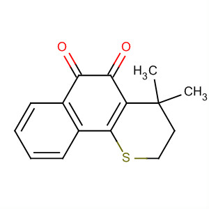 2H-Naphtho[1,2-b]thiopyran-5,6-dione, 3,4-dihydro-4,4-dimethyl- molecular structure
