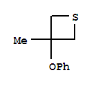 Thietane,3-methyl-3-phenoxy- molecular structure