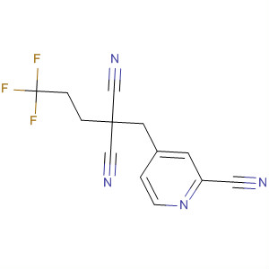 Propanedinitrile, [(2-cyano-4-pyridinyl)methyl](3,3,3-trifluoropropyl)- molecular structure
