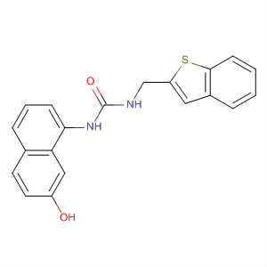Urea, N-(benzo[b]thien-2-ylmethyl)-N'-(7-hydroxy-1-naphthalenyl)- molecular structure