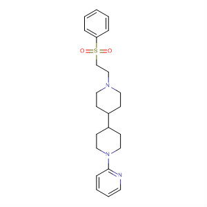 Pyridine, 2-[1'-[2-(phenylsulfonyl)ethyl][4,4'-bipiperidin]-1-yl]- molecular structure
