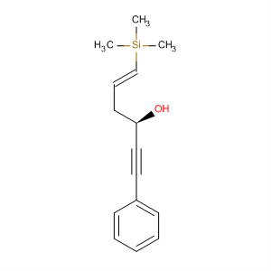 5-Hexen-1-yn-3-ol, 1-phenyl-6-(trimethylsilyl)-, (3R,5E)- molecular structure