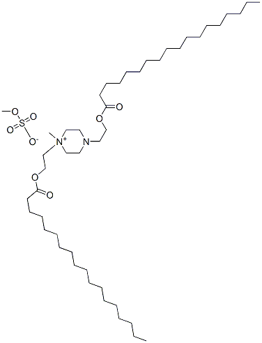 1-methyl-1,4-bis[2-[(1-oxooctadecyl)oxy]ethyl]piperazinium methyl sulphate