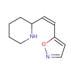 Piperidine, 2-[(1Z)-2-(5-isoxazolyl)ethenyl]- molecular structure