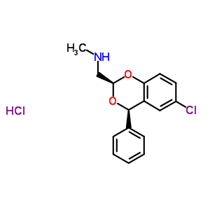 1-[(2R,4R)-6-chloro-4-phenyl-4H-1,3-benzodioxin-2-yl]-N-methylmethanamine hydrochloride