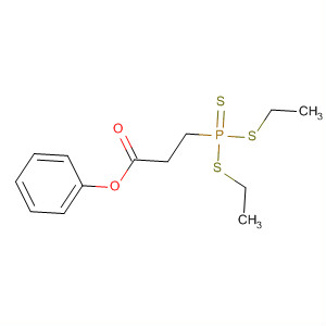 Propanoic acid, 3-[bis(ethylthio)phosphinothioyl]-, phenyl ester molecular structure