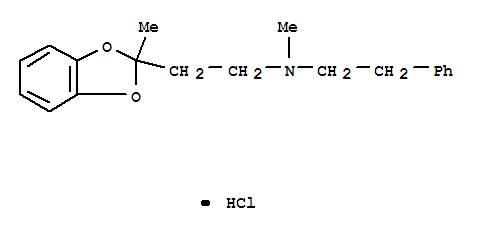 N-methyl-2-(2-methyl-1,3-benzodioxol-2-yl)-N-(2-phenylethyl)ethanaminium chloride