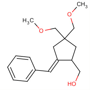 Cyclopentanemethanol, 4,4-bis(methoxymethyl)-2-(phenylmethylene)-,(2E)- molecular structure