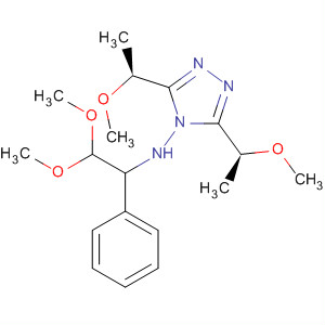 4H-1,2,4-Triazol-4-amine,N-(2,2-dimethoxy-1-phenylethyl)-3,5-bis[(1S)-1-methoxyethyl]- molecular structure