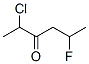 3-Hexanone,  2-chloro-5-fluoro- molecular structure