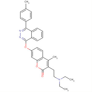 2H-1-Benzopyran-2-one,3-[2-(diethylamino)ethyl]-4-methyl-7-[[4-(4-methylphenyl)-1-phthalazinyl]oxy]-