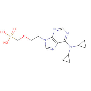 Phosphonic acid,[[2-[6-(dicyclopropylamino)-9H-purin-9-yl]ethoxy]methyl]- molecular structure
