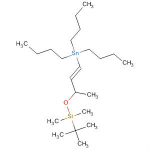 Silane,(1,1-dimethylethyl)dimethyl[[(2E)-1-methyl-3-(tributylstannyl)-2-propenyl]oxy]- molecular structure