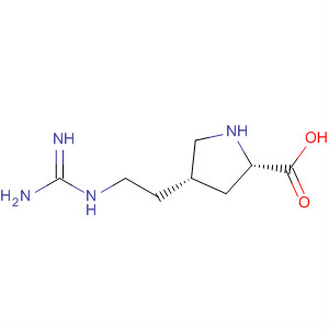 L-Proline, 4-[2-[(aminoiminomethyl)amino]ethyl]-, (4S)- molecular structure