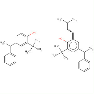 Phenol,2,2'-(3-methylbutylidene)bis[6-(1,1-dimethylethyl)-4-(1-phenylethyl)- molecular structure