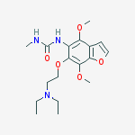 1-[6-[2-(diethylamino)ethoxy]-4,7-dimethoxy-1-benzofuran-5-yl]-3-methylurea