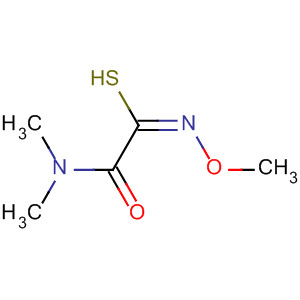 Ethanimidothioic acid, 2-(dimethylamino)-N-hydroxy-2-oxo-, methylester, (E)- molecular structure