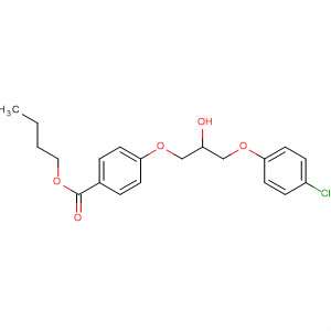 Benzoic acid, 4-[3-(4-chlorophenoxy)-2-hydroxypropoxy]-, butyl ester molecular structure