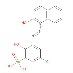 Arsonic acid,[5-chloro-2-hydroxy-3-[(2-hydroxy-1-naphthalenyl)azo]phenyl]- molecular structure