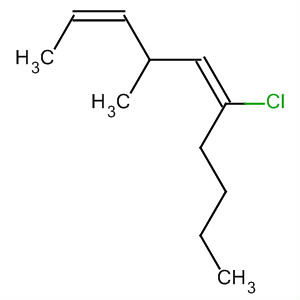 2,5-Decadiene, 6-chloro-4-methyl-, (Z,E)- molecular structure