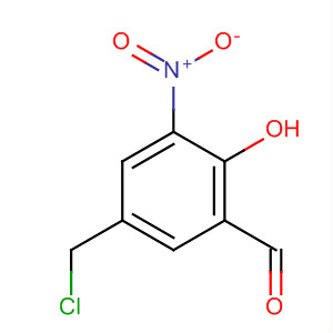Benzaldehyde, 5-(chloromethyl)-2-hydroxy-3-nitro- molecular structure