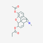 Acetyl propionyl morphine molecular structure
