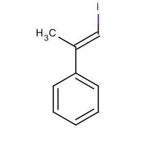 Benzene, [(1E)-2-iodo-1-methylethenyl]- molecular structure