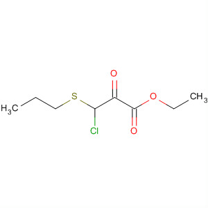 Propanoic acid, 3-chloro-2-oxo-3-(propylthio)-, ethyl ester