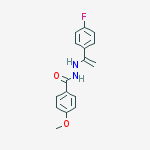 N'-[1-(4-fluorophenyl)ethenyl]-4-methoxybenzohydrazide molecular structure