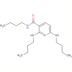 3-Pyridinecarboxamide, N-butyl-2,6-bis(butylamino)- molecular structure