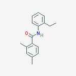 BENZAMIDE, N-(2-ETHYLPHENYL)-2,4-DIMETHYL- molecular structure