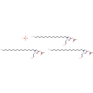 1H-Imidazole-1-ethanol, 2-heptadecyl-4,5-dihydro-, phosphate (3:1)(ester) molecular structure
