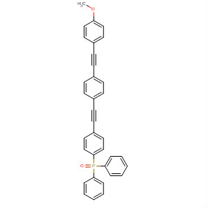 Phosphine oxide,[4-[[4-[(4-methoxyphenyl)ethynyl]phenyl]ethynyl]phenyl]diphenyl- molecular structure
