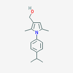 1H-PYRROLE-3-METHANOL, 2,5-DIMETHYL-1-[4-(1-METHYLETHYL)PHENYL]- molecular structure