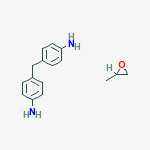 4-[(4-aminophenyl)methyl]aniline, 2-methyloxirane molecular structure